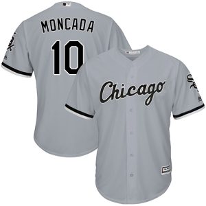 Exceptional White Sox #10 Yoan Moncada Grey Cool Base Stitched Youth MLB Jersey Retailers boost your inventory Order now to meet customer demand
