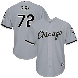 Exceptional White Sox #72 Carlton Fisk Grey Road Cool Base Stitched Youth MLB Jersey Retailers boost your inventory Order now to meet customer demand