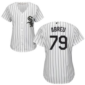Exceptional White Sox #79 Jose Abreu White(Black Strip) Home Women's Stitched MLB Jersey Sports enthusiasts seize this opportunity Order now to feel the game excitement