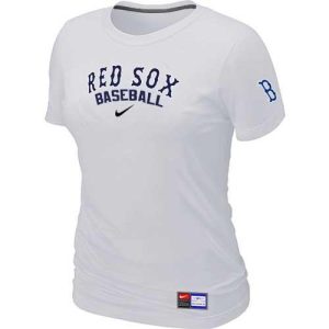 Exceptional Women's Boston Red Sox Nike Short Sleeve Practice MLB T Shirt White