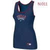Exceptional Women's Nike Texas Rangers Tri Blend Racerback Stretch Tank Top Blue
