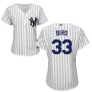 Exceptional Yankees #33 Greg Bird White Strip Home Women's Stitched MLB Jersey Hurry Exclusive offer Place your order immediately for a great jersey
