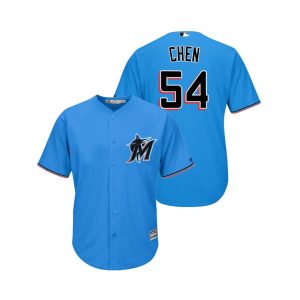 Exceptional marlins #54 Wei Yin Chen Blue Alternate 2019 Cool Base Stitched MLB Jersey