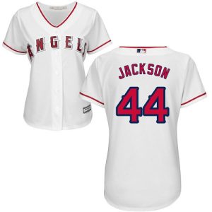 Fantastic Angels #44 Reggie Jackson White Home Women's Stitched MLB Jersey For a short time available Grab yours quickly to own a team jersey