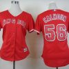 Fantastic Angels #56 Kole Calhoun Red Alternate Women's Stitched MLB Jersey Collectors this is a must have Add it to your collection by ordering