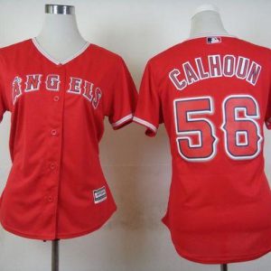 Fantastic Angels #56 Kole Calhoun Red Alternate Women's Stitched MLB Jersey Collectors this is a must have Add it to your collection by ordering