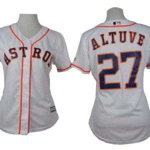 Fantastic Astros #27 Jose Altuve White Home Women's Stitched MLB Jersey For a short time available Grab yours quickly to own a team jersey