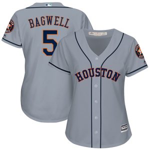 Fantastic Astros #5 Jeff Bagwell Grey Road Women's Stitched MLB Jersey Sports enthusiasts seize this opportunity Order now to feel the game excitement