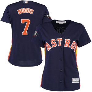Fantastic Astros #7 Craig Biggio Navy Blue Alternate 2019 World Series Bound Women's Stitched MLB Jersey Hurry Exclusive offer Place your order immediately for a great jersey