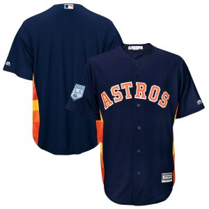 Fantastic Astros Blank Navy Blue 2019 Spring Training Cool Base Stitched MLB Jersey