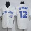 Fantastic Blue Jays #12 Roberto Alomar White Cooperstown Throwback Stitched MLB Jersey