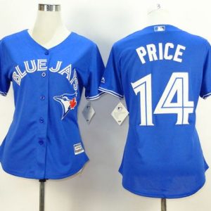Fantastic Blue Jays #14 David Price Blue Alternate Women's Stitched MLB Jersey Retailers boost your inventory Order now to meet customer demand
