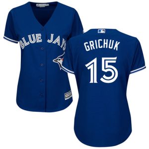 Fantastic Blue Jays #15 Randal Grichuk Blue Alternate Women's Stitched MLB Jersey Collectors this is a must have Add it to your collection by ordering