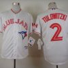 Fantastic Blue Jays #2 Troy Tulowitzki White 2015 Canada Day Stitched MLB Jersey