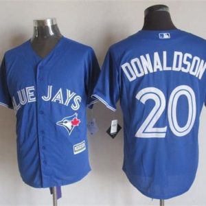 Fantastic Blue Jays #20 Josh Donaldson Blue New Cool Base Stitched MLB Jersey