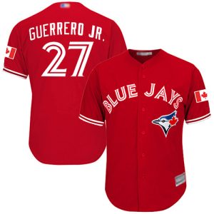 Fantastic Blue Jays #27 Vladimir Guerrero Jr. Red Cool Base Canada Day Stitched Youth MLB Jersey Sports enthusiasts seize this opportunity Order now to feel the game excitement