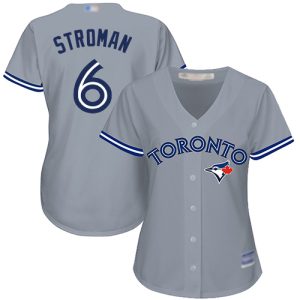 Fantastic Blue Jays #6 Marcus Stroman Grey Road Women's Stitched MLB Jersey Sports fans this is your chance Order soon to be part of the action