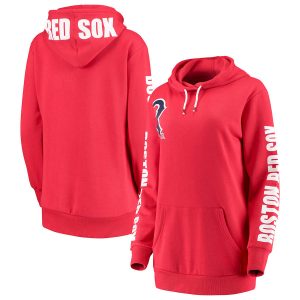 Fantastic Boston Red Sox G III 4Her by Carl Banks Women's 12th Inning Pullover Hoodie Red