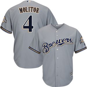 Fantastic Brewers #4 Paul Molitor Grey Cool Base Stitched Youth MLB Jersey Act fast Only a few left Secure yours today