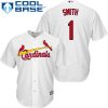 Fantastic Cardinals #1 Ozzie Smith White Cool Base Stitched Youth MLB Jersey Act fast Only a few left Secure yours today