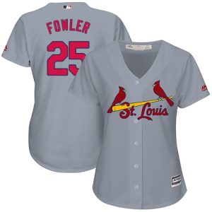 Fantastic Cardinals #25 Dexter Fowler Grey Road Women's Stitched MLB Jersey Sports enthusiasts seize this opportunity Order now to feel the game excitement
