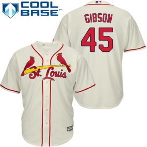 Fantastic Cardinals #45 Bob Gibson Cream Cool Base Stitched Youth MLB Jersey With high demand Don't miss out Order now to wear your team colors