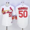 Fantastic Cardinals #50 Adam Wainwright White Stitched MLB Jersey
