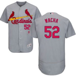 Fantastic Cardinals #52 Michael Wacha Grey Flexbase Authentic Collection Stitched MLB Jersey