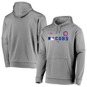 Fantastic Chicago Cubs Majestic Authentic Collection Team Distinction Pullover Hoodie Platinum