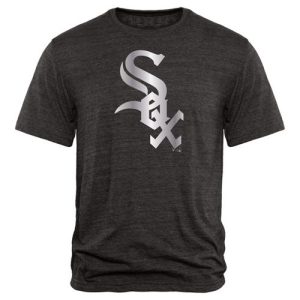 Fantastic Chicago White Sox Fanatics Apparel Platinum Collection Tri Blend T Shirt Black