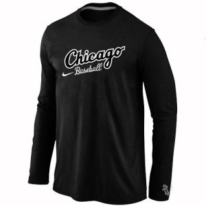 Fantastic Chicago White Sox Long Sleeve MLB T Shirt Black