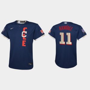 Fantastic Cleveland Guardians #11 Jose Ramirez Youth 2021 MLB All Star Game Navy Jersey Limited stock Order now to show your love for your team