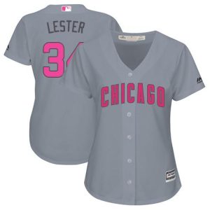 Fantastic Cubs #34 Jon Lester Grey Mother's Day Cool Base Women's Stitched MLB Jersey Sports fans this is your chance Order soon to be part of the action