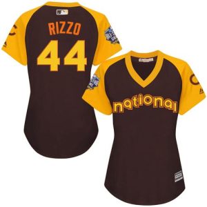 Fantastic Cubs #44 Anthony Rizzo Brown 2016 All Star National League Women's Stitched MLB Jersey Limited stock Order now to show your love for your team