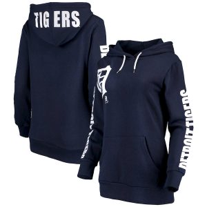 Fantastic Detroit Tigers G III 4Her by Carl Banks Women's 12th Inning Pullover Hoodie Navy
