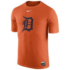 Fantastic Detroit Tigers Nike Authentic Collection Legend Logo 1.5 Performance T Shirt Orange