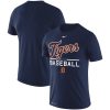 Fantastic Detroit Tigers Nike Practice Performance T Shirt Navy