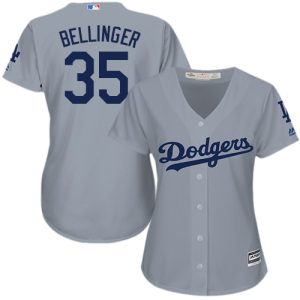 Fantastic Dodgers #35 Cody Bellinger Grey Alternate Road Women's Stitched MLB Jersey Sports fans this is your chance Order soon to be part of the action