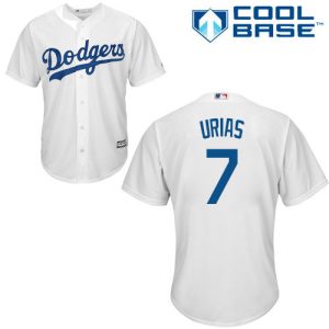 Fantastic Dodgers #7 Julio Urias White Cool Base Stitched Youth MLB Jersey Limited stock Order now to show your love for your team