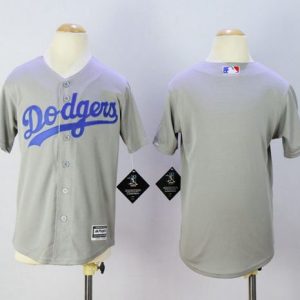 Fantastic Dodgers Blank Grey Cool Base Stitched Youth MLB Jersey Sports enthusiasts seize this opportunity Order now to feel the game excitement