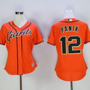 Fantastic Giants #12 Joe Panik Orange Women's Alternate Stitched MLB Jersey Be among the first buyers Order now to enjoy top notch quality