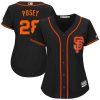 Fantastic Giants #28 Buster Posey Black Women's Alternate Stitched MLB Jersey Be among the first buyers Order now to enjoy top notch quality