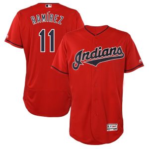 Fantastic Guardians #11 Jose Ramirez Scarlet 2019 Flexbase Authentic Collection Stitched MLB Jersey