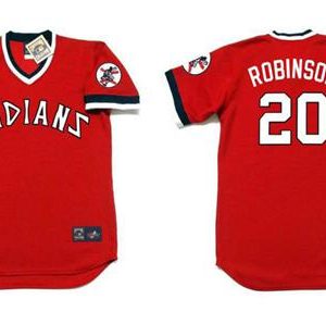 Fantastic Guardians #20 Eddie Robinson Red 1978 Turn Back The Clock Stitched MLB Jersey