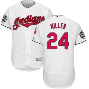 Fantastic Guardians #24 Andrew Miller White Flexbase Authentic Collection 2016 World Series Bound Stitched MLB Jersey
