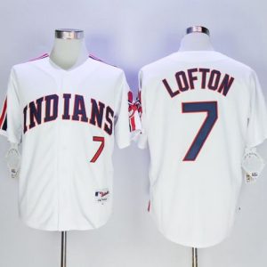 Fantastic Guardians #7 Kenny Lofton White 1978 Turn Back The Clock Stitched MLB Jersey
