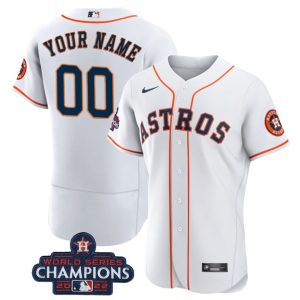 Fantastic Houston Astros Active Player Custom White 2022 World Series Champions Flex Base Stitched Men's Nike MLB Jersey