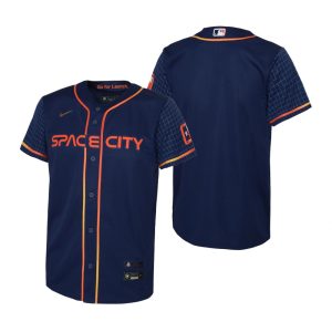 Fantastic Houston Astros Blank Navy Youth Nike 2022 City Connect Replica MLB Jersey Limited stock Order now to show your love for your team