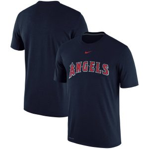Fantastic Los Angeles Angels Nike Batting Practice Logo Legend Performance T Shirt Navy