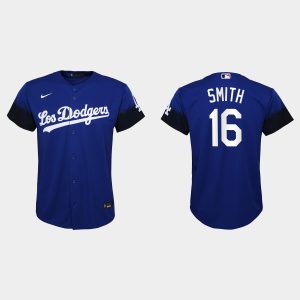 Fantastic Los Angeles Dodgers #16 Will Smith Nike Youth 2021 City Connect MLB Jersey Royal For a short time available Grab yours quickly to own a team jersey